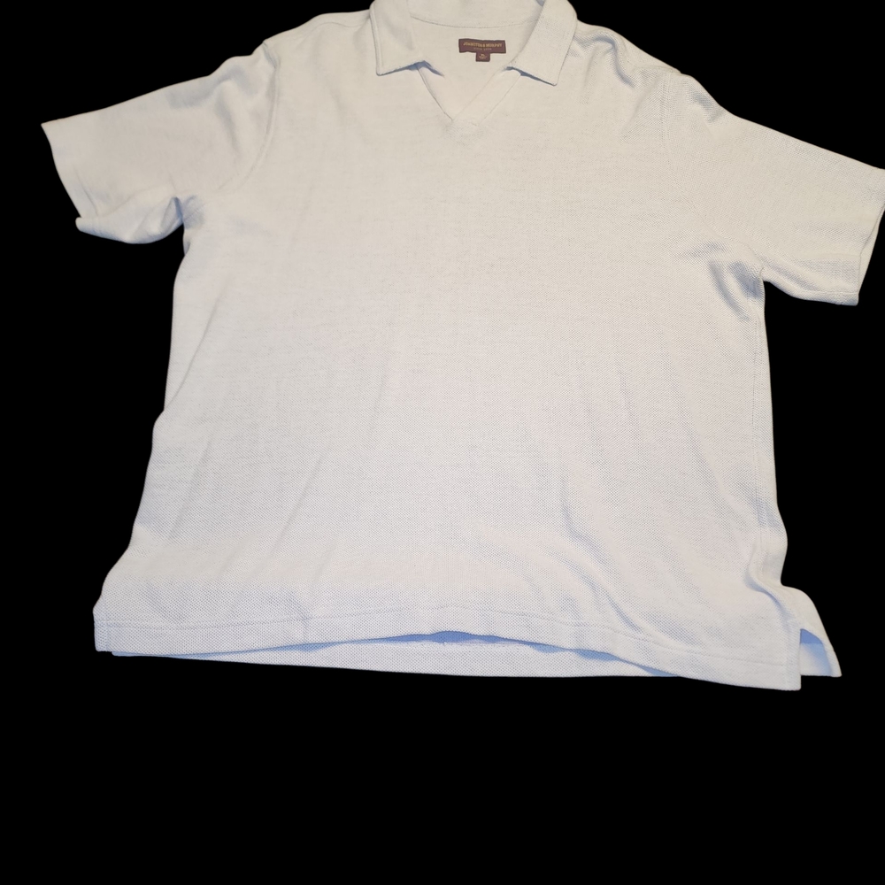 Johnston & Murphy Classic White Polo Shirt